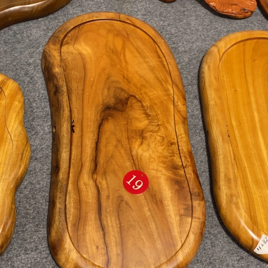 香樟木简约随形茶盘66×29