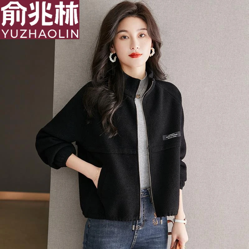 俞兆林今年流行漂亮立领时尚洋气棒球服女士短外套女春秋小个