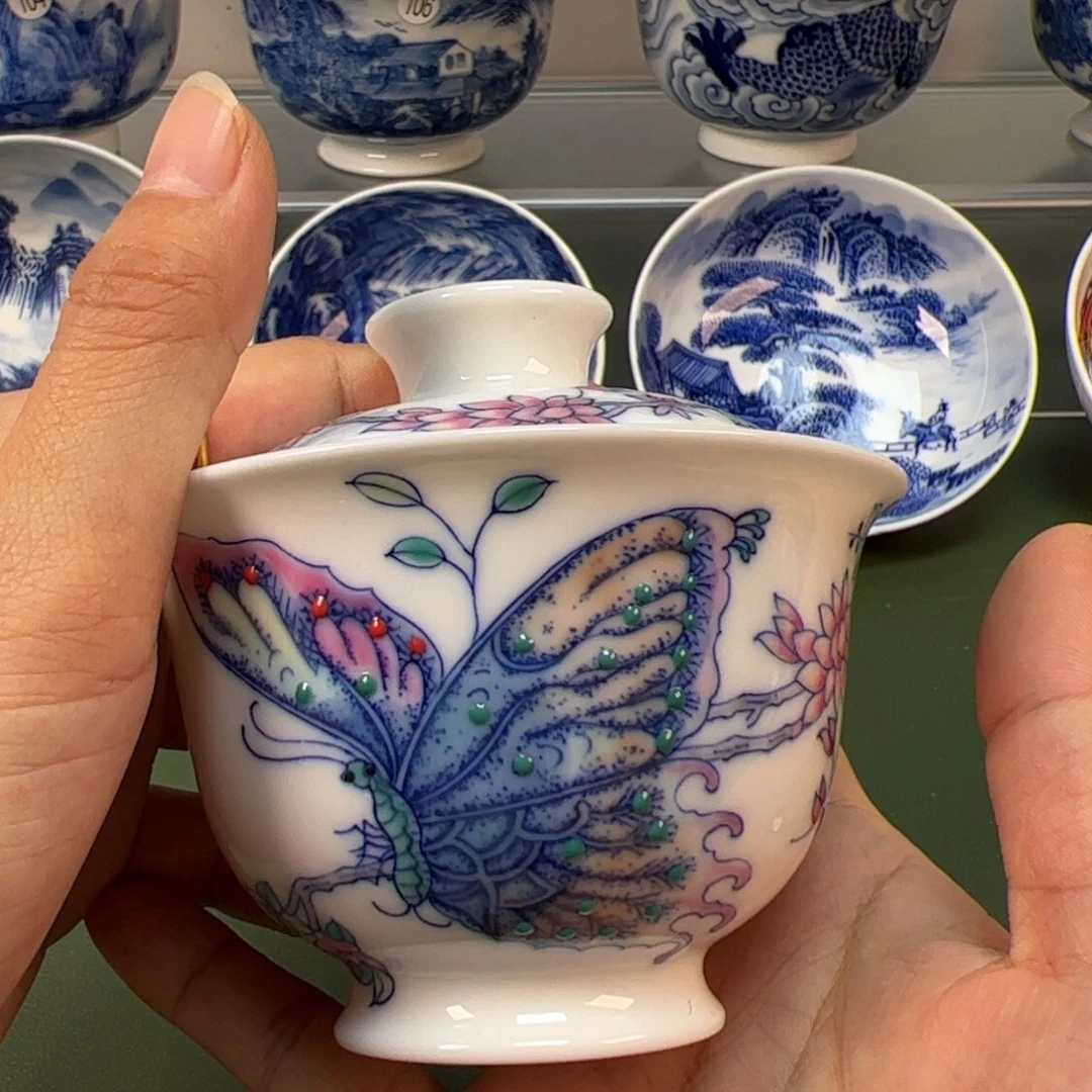 杯木木景德镇纯手绘茶具245