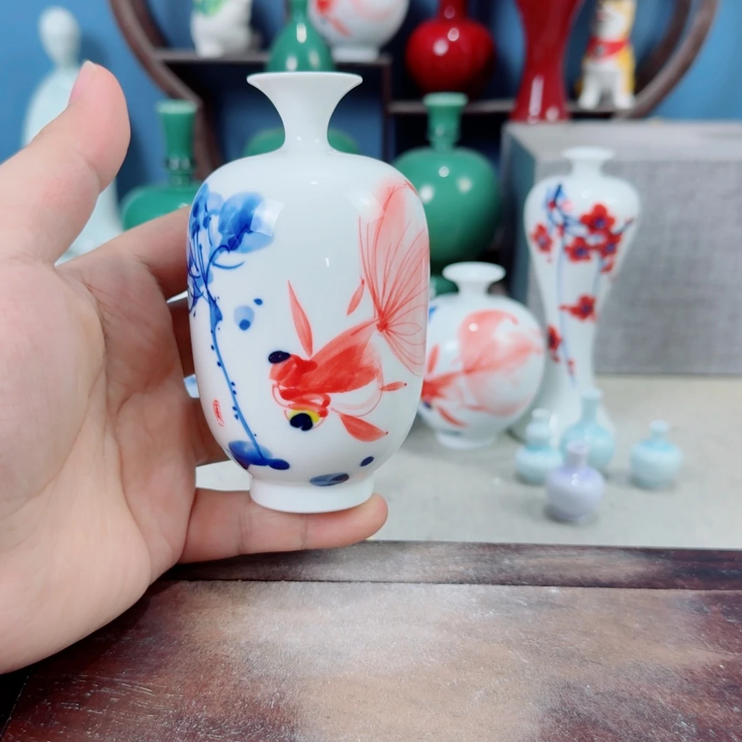 陶瓷手工小花器摆件