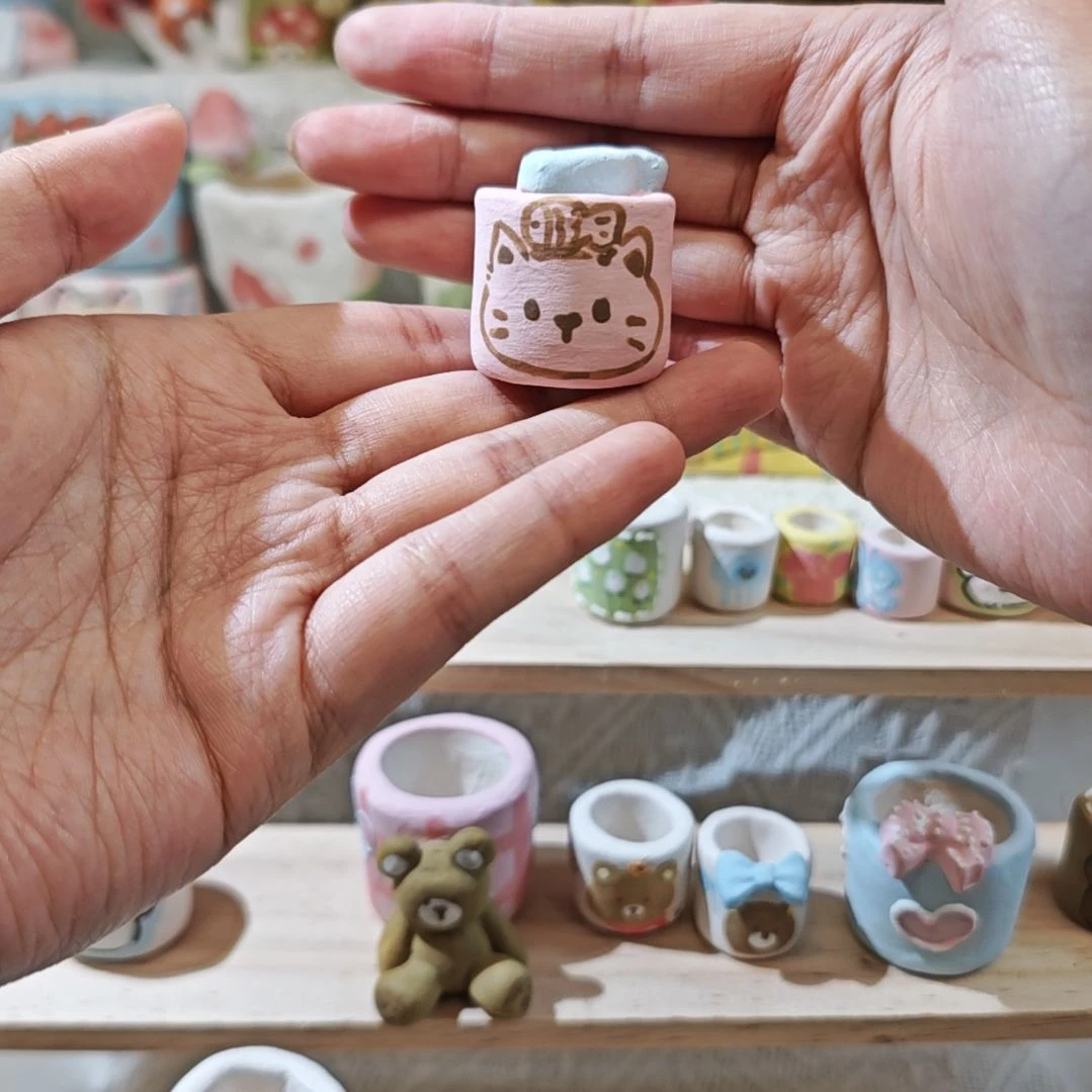 桃****满29.9包邮手工花盆