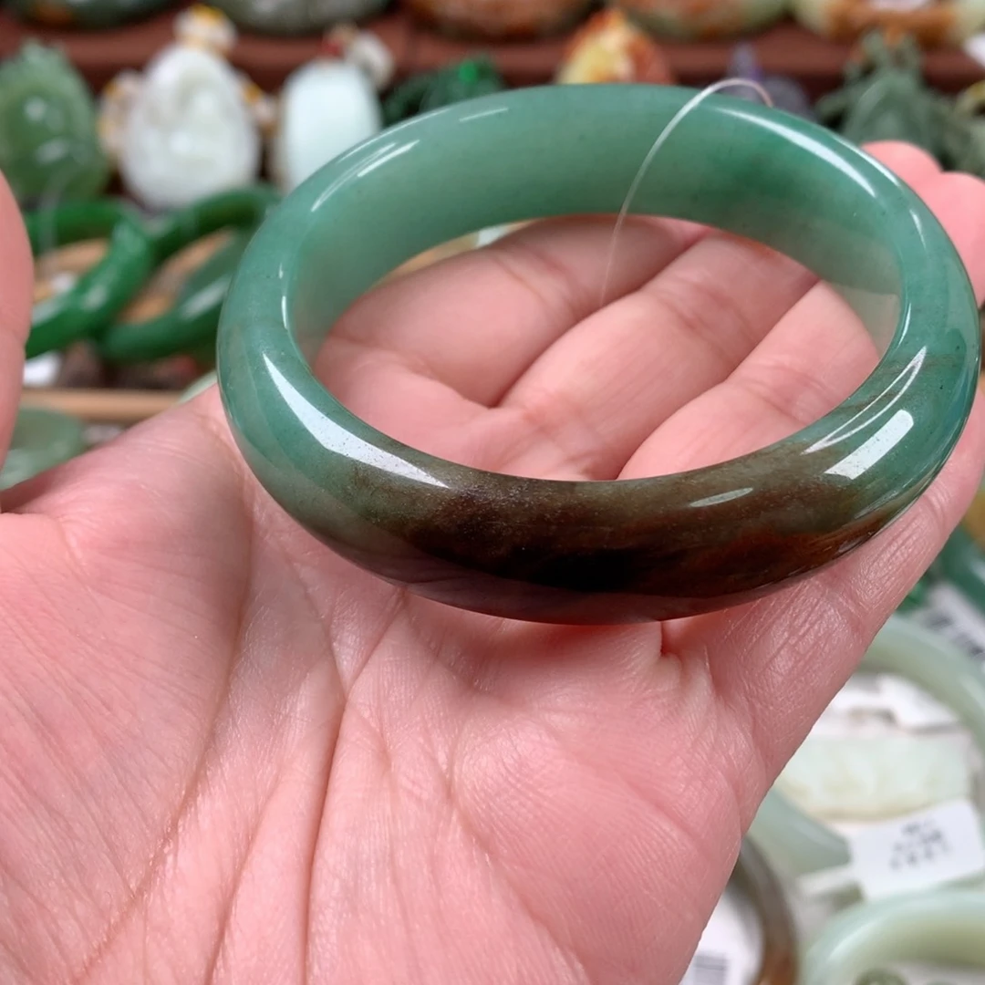 东陵石手镯未镶嵌57_58口径