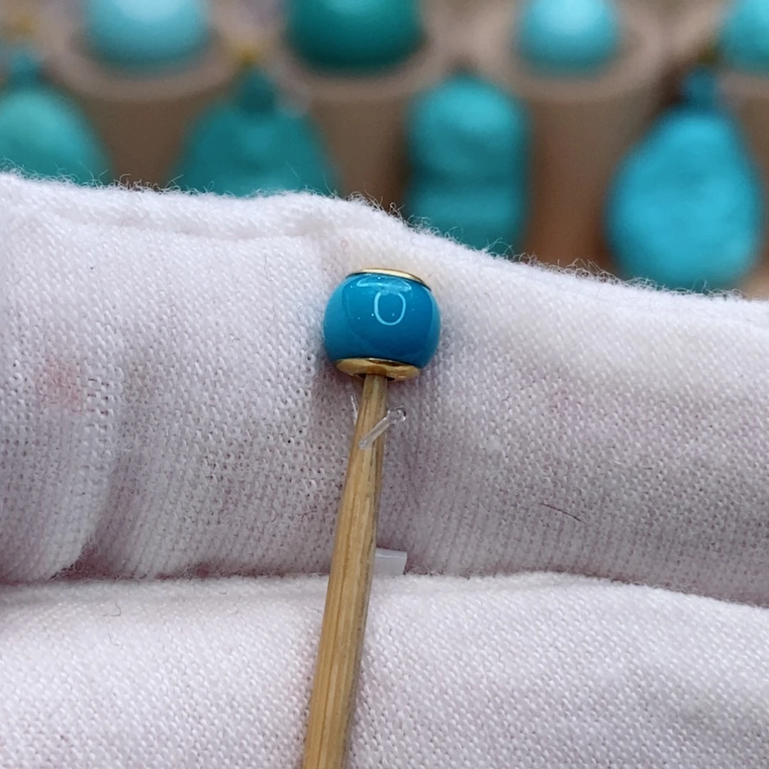 绿松石未镶嵌珠宝奇石5.3mm