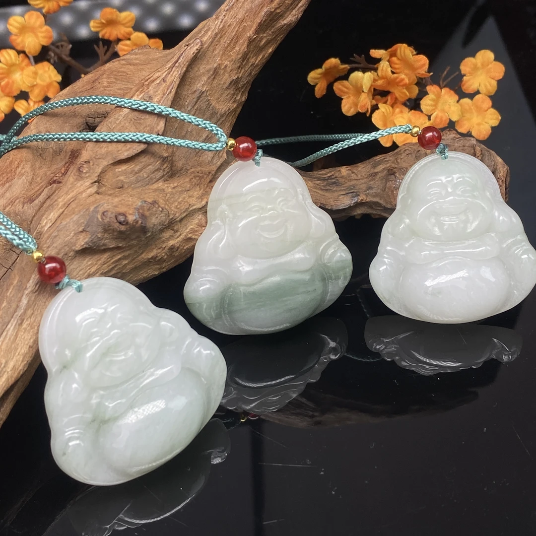 【小北好物】天山翠吊坠约40*40mm带绳【多样性发一件】QH33X370