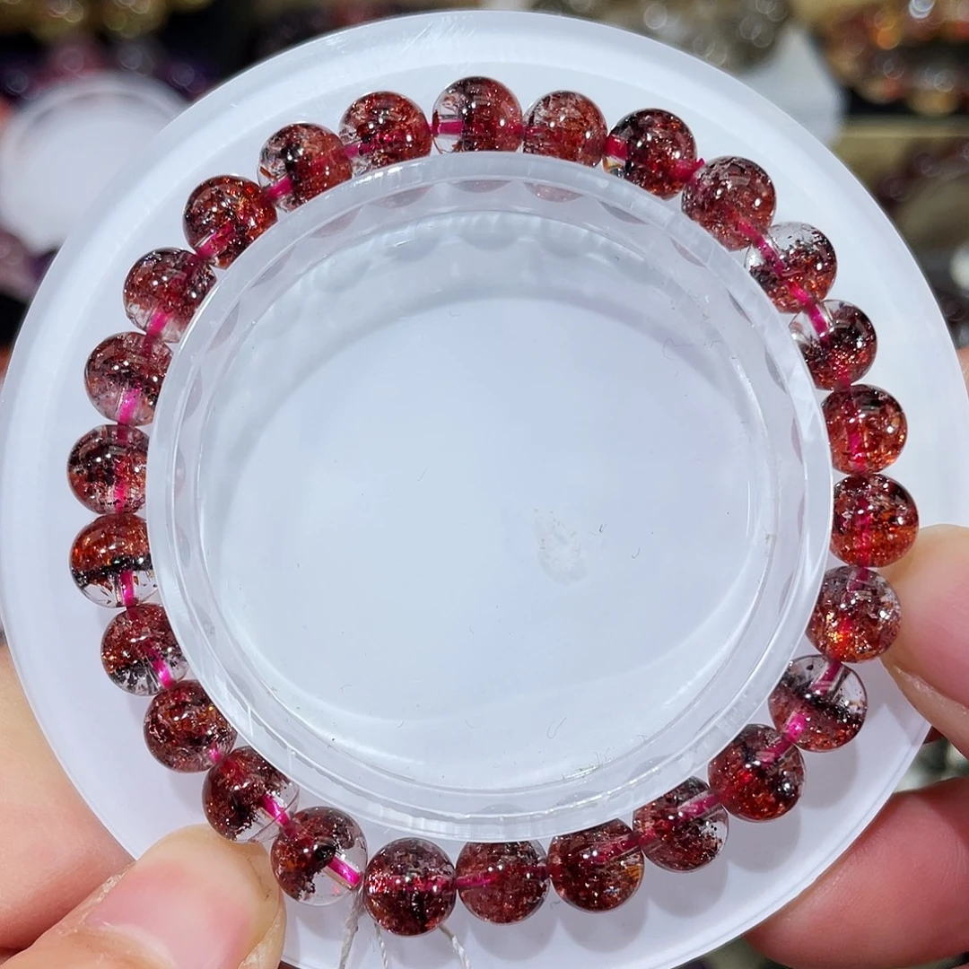 水晶未镶嵌手链金草莓绝矿手链7.5