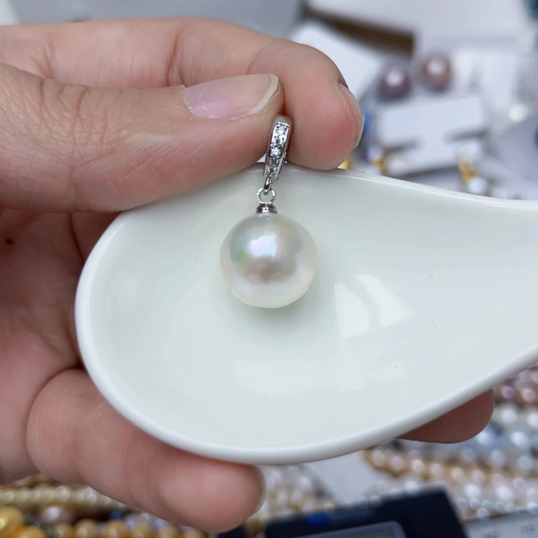 淡水珍珠颈饰银S925镶嵌