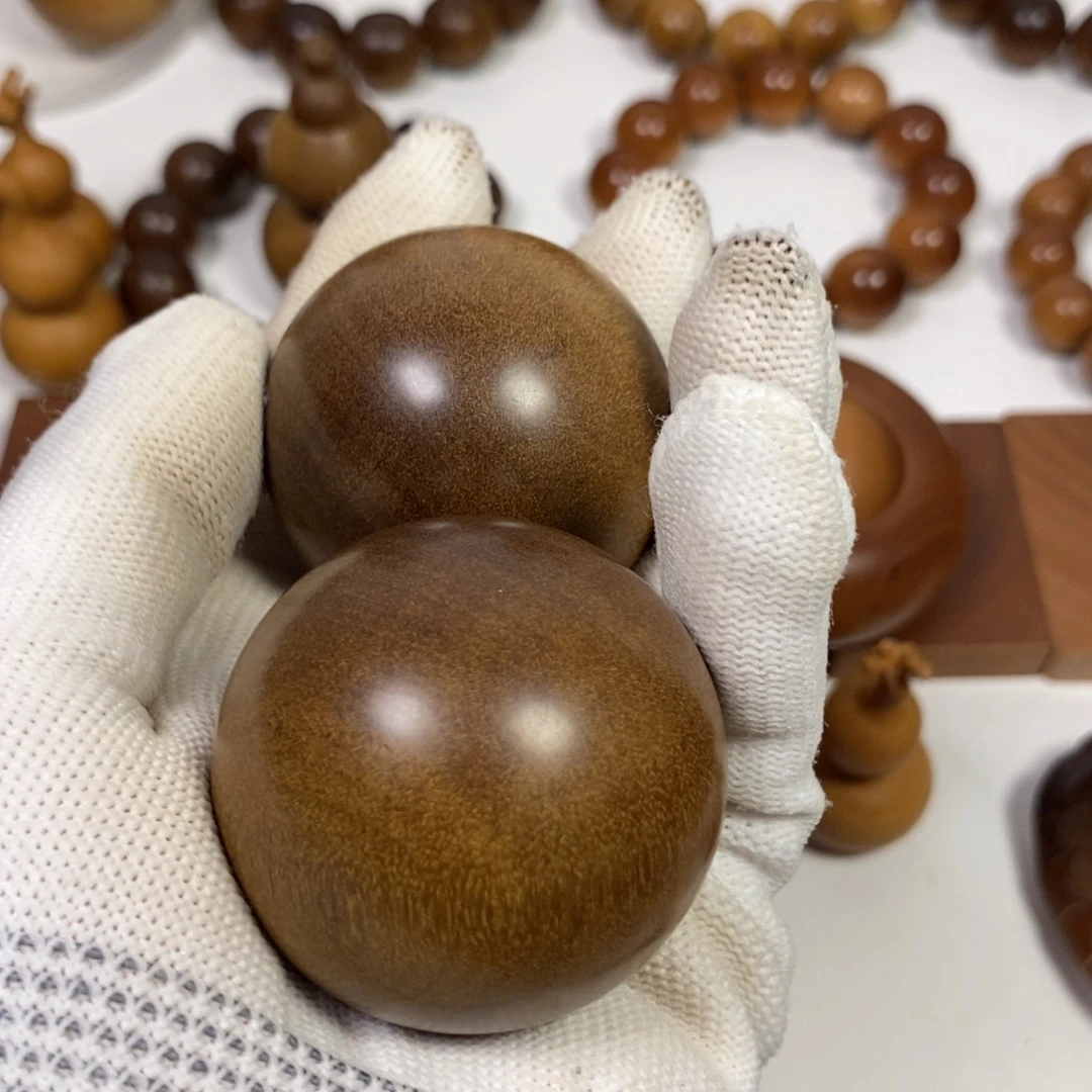 家***鱼檀香木老山檀香手球沉水药香4.5