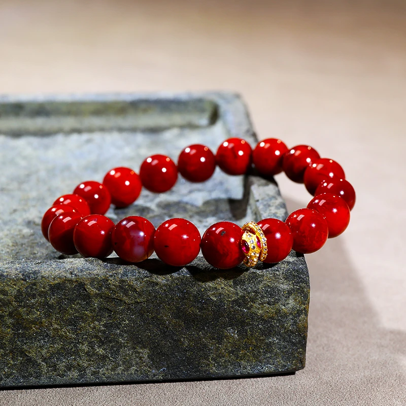 金蛇年大Yun南红手链S30761-9.5