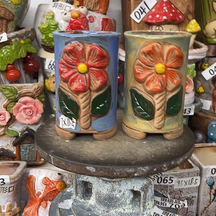 粗陶材质多肉花盆