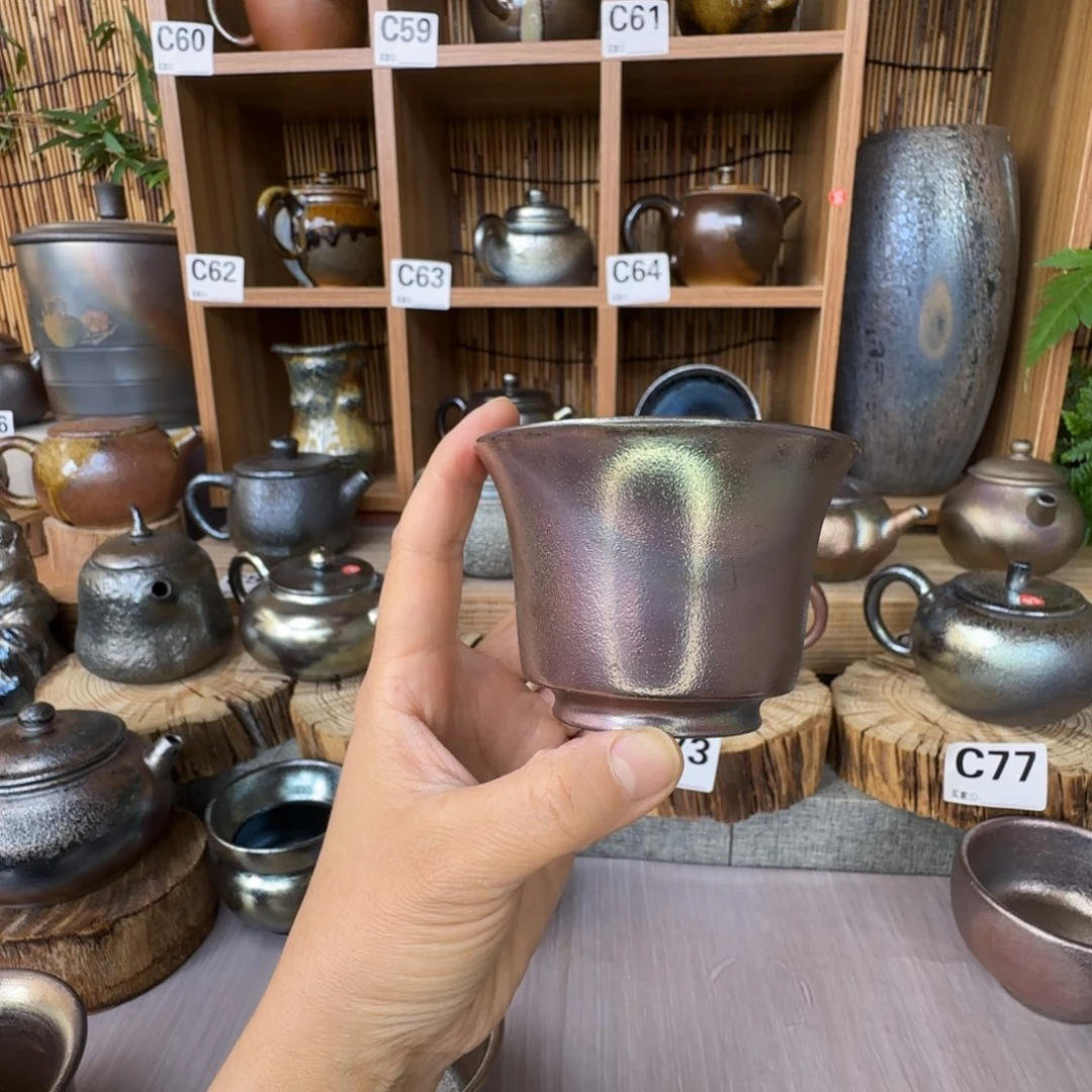 杯?****?建水紫陶柴烧杯