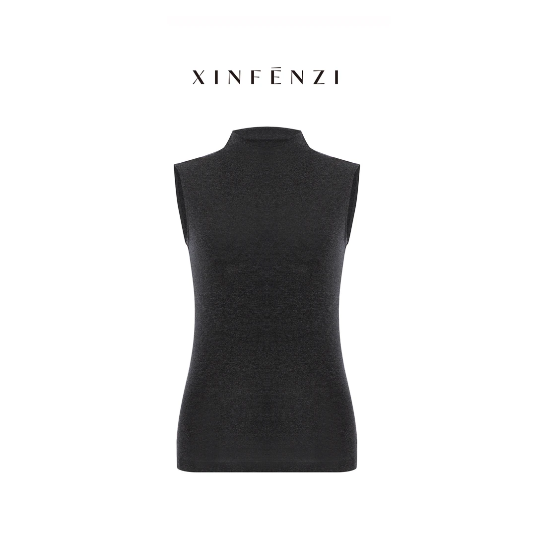 【刚需T】XINFENZI 叠穿云柔显瘦微堆半高领打底 FS36790