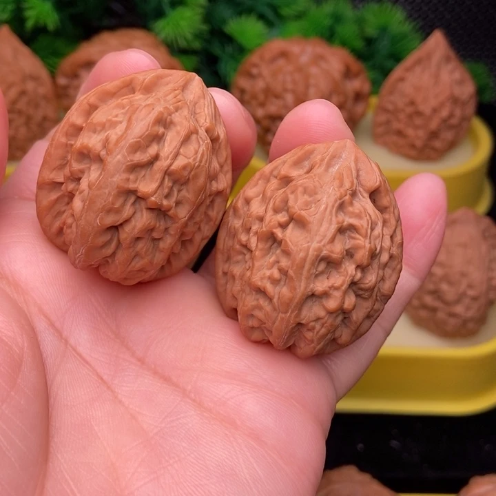 吊坠文玩核桃红锦鲤36全品