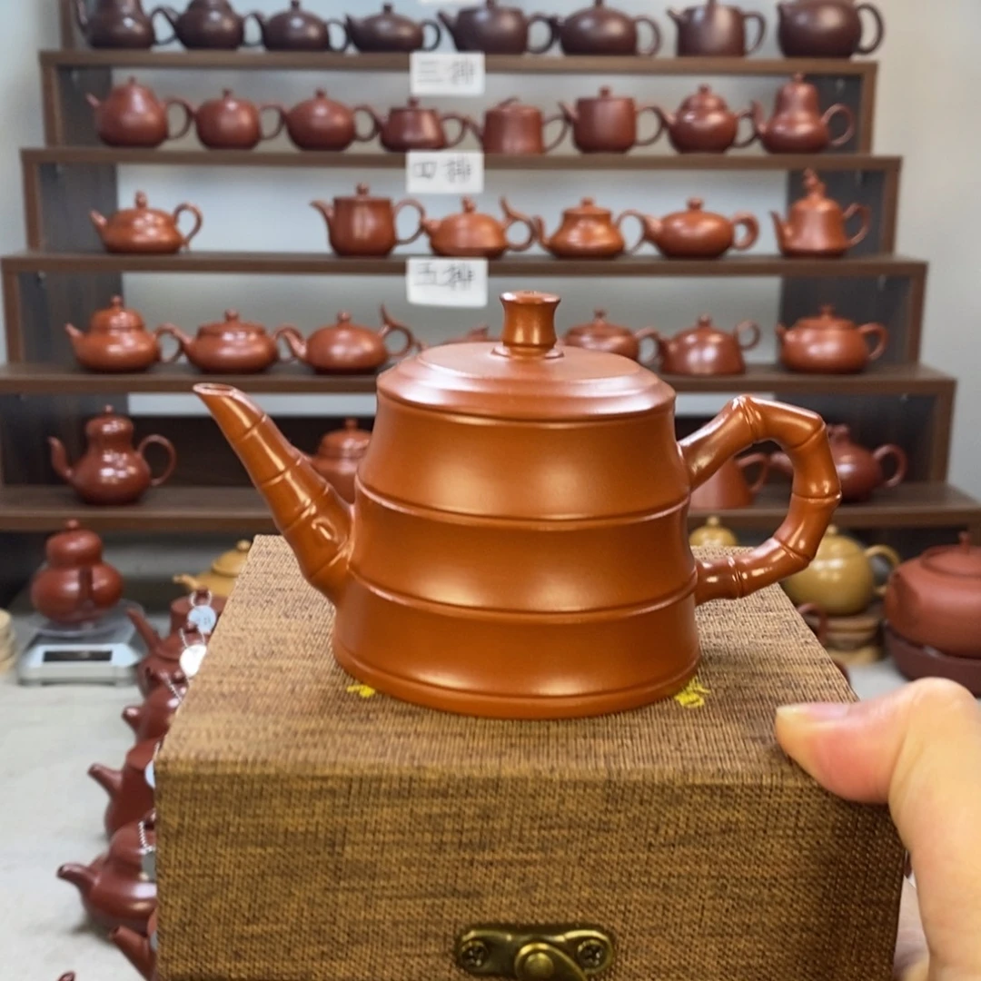 紫砂茶壶潮州手拉壶130cc