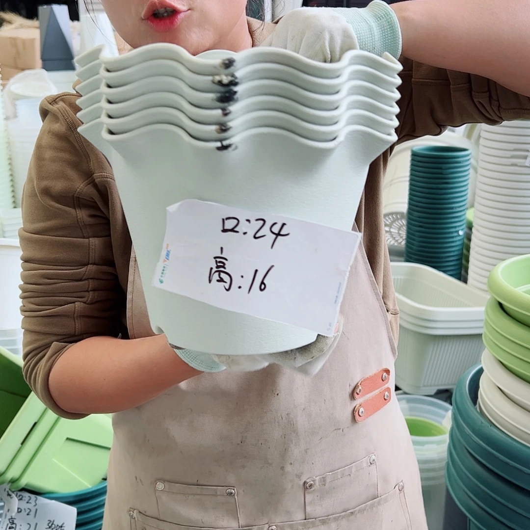 瑕疵荷叶边3#米白色6个无托