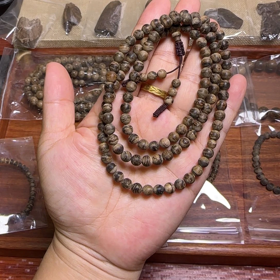 手串沉香达拉干老料6.5mm9分沉15克