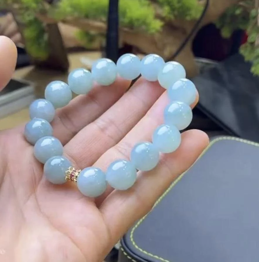 「9.30一哥精选款」天然缅甸翡翠手链/LCG-SC001