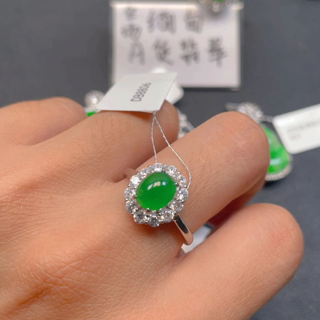 翡翠银S925镶嵌颈饰