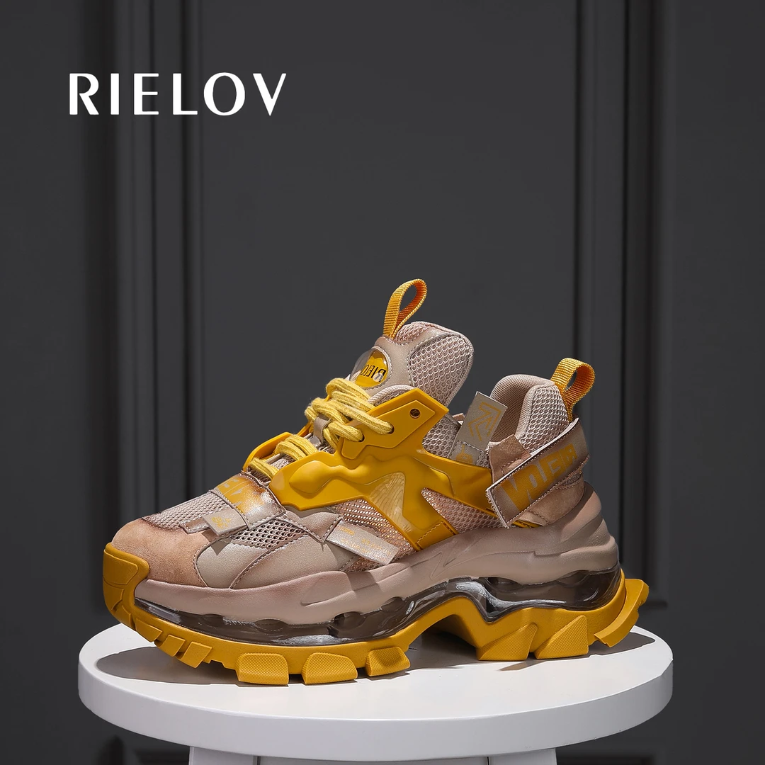 【RIELOV灵狐】增高8cm时尚潮流百搭女士休闲鞋 666-128