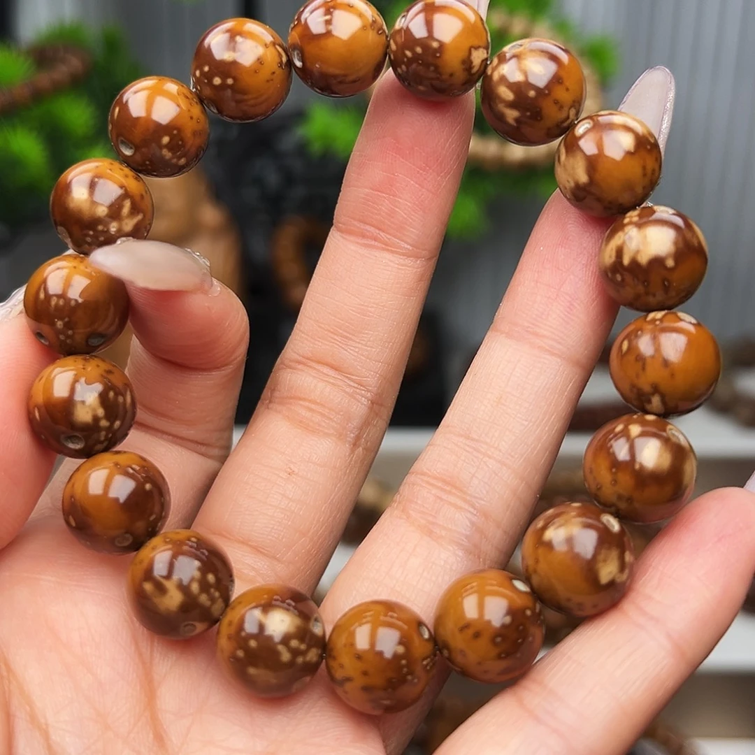 手串紫金鼠卡12半实心花皮光珠