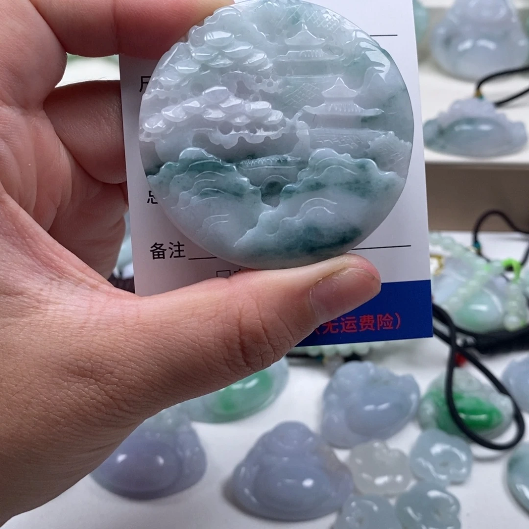 翡翠未镶嵌颈饰天然翡翠