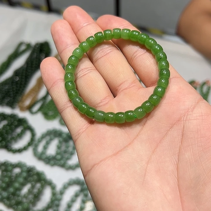 手串未镶嵌和田玉（碧玉）多样性发货拍一发一