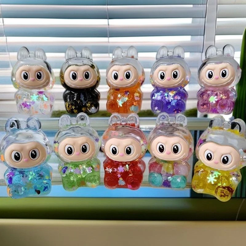 LA拉新款可爱盲盒入油流沙小朋友礼物超萌布布卡通BUBU摆件