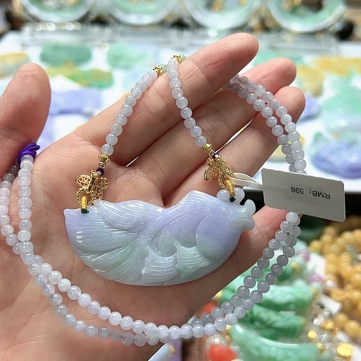 翡翠未镶嵌颈饰吊坠