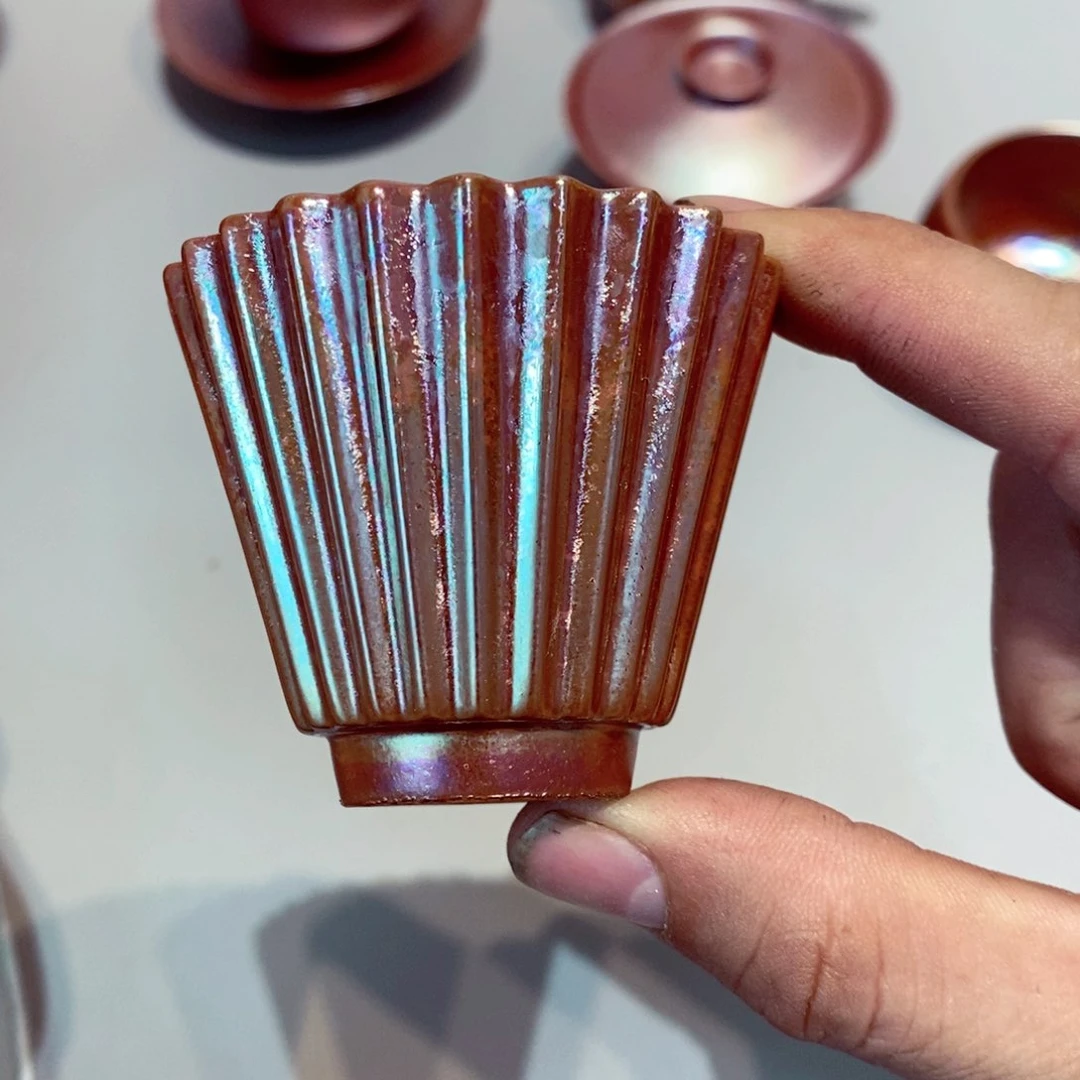 柴烧茶具陶瓷杯子