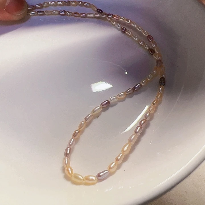 淡水珍珠银S925镶嵌项链