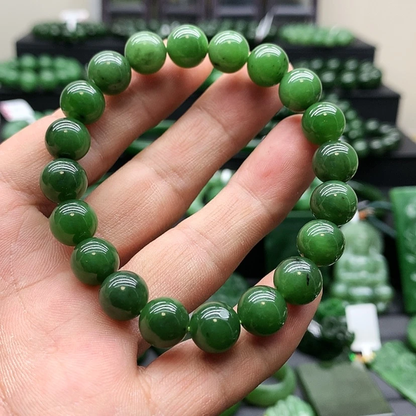 【闪购商品】和田玉（碧玉）手链未镶嵌开***K