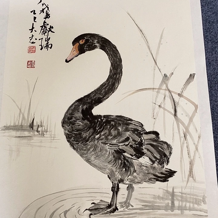 国画纯手绘写意画作45*68