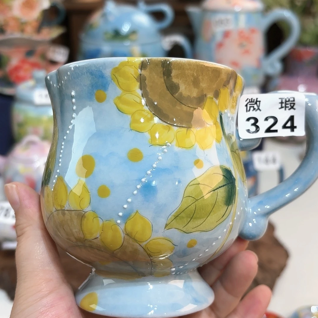 景德镇手绘高温釉下彩陶瓷茶具