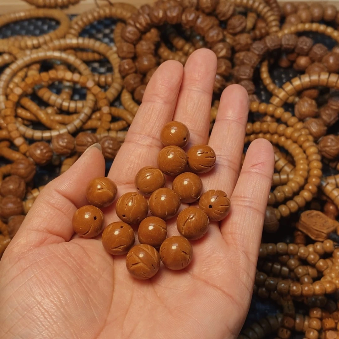 桃核手串N*。18颗散籽