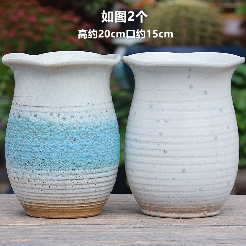 大号花盆陶瓷家用高盆三角梅盆栽多肉老桩户外庭院紫砂盆288