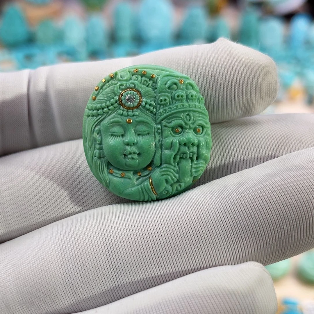 绿松石珠宝奇石未镶嵌