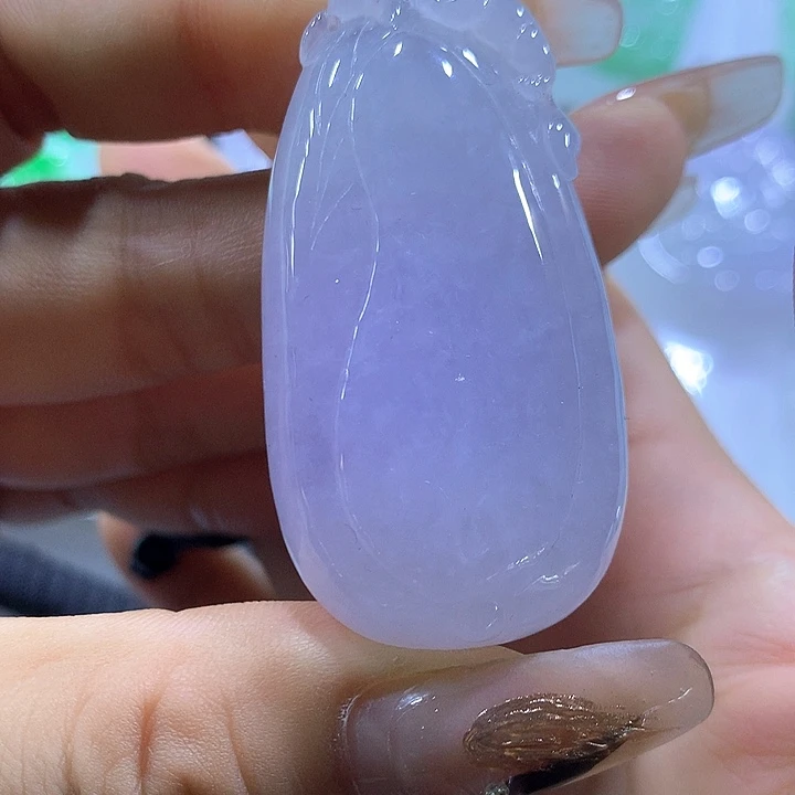 颈饰未镶嵌翡翠天然翡翠A货吊坠