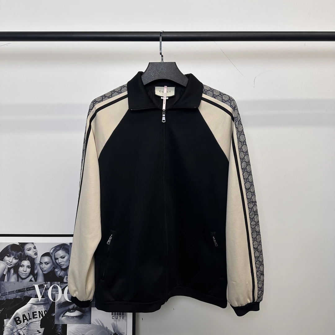 95新 GUCCI/古驰 经典蛇纹校服外套/M