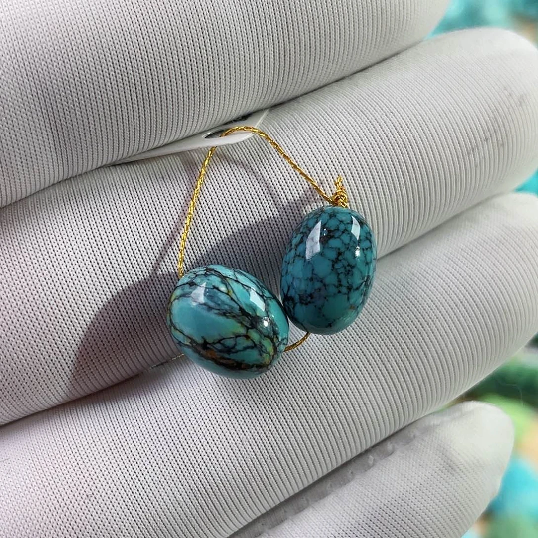 绿松石未镶嵌珠宝奇石8+mm