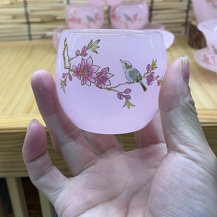 福利款樱花粉喜上眉梢主人杯