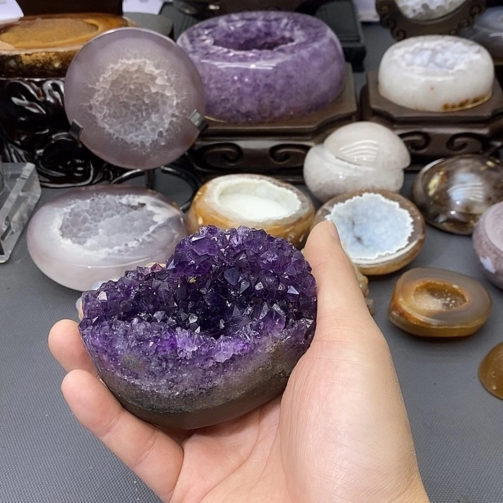 摆件未镶嵌紫晶紫晶龙蛋