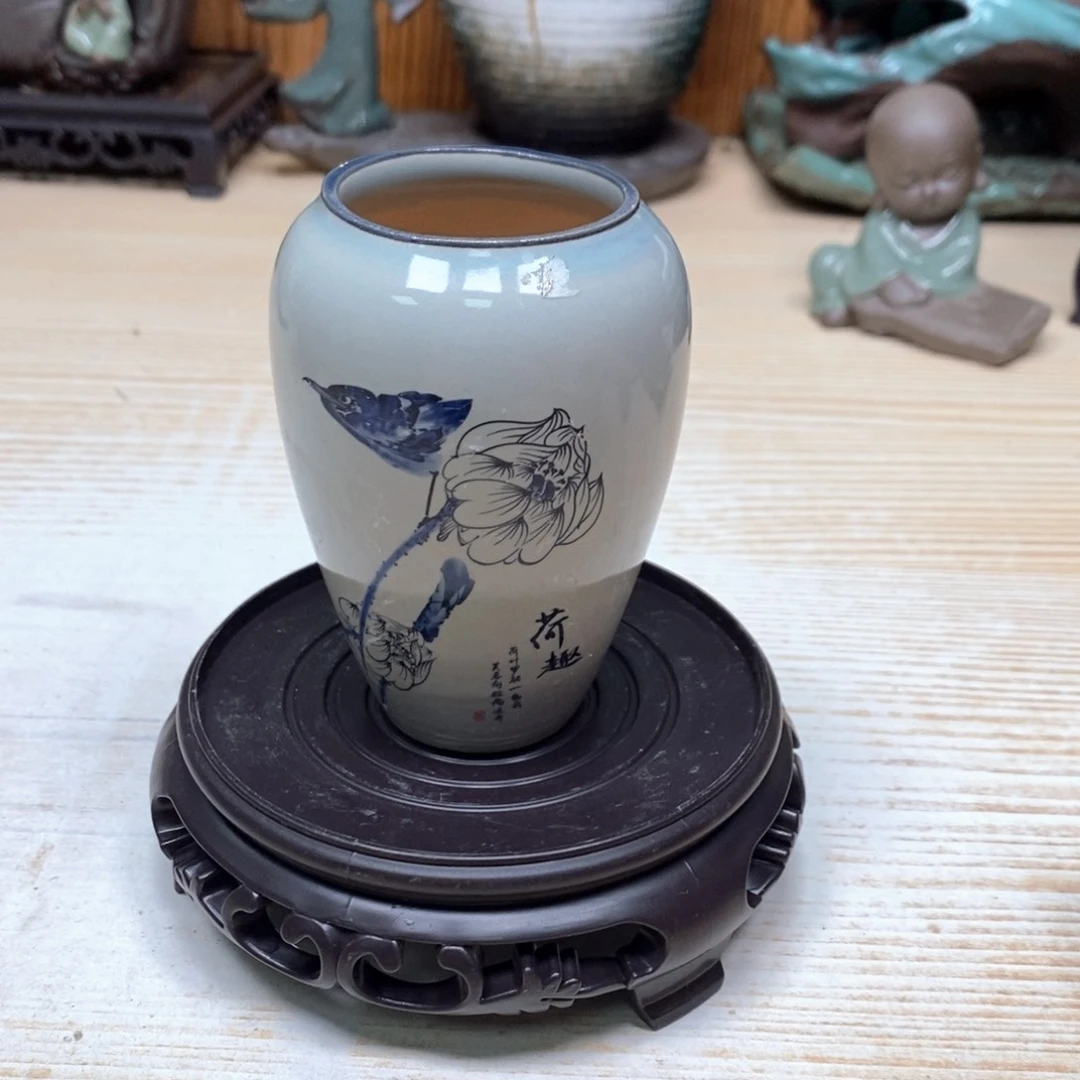 紫砂花盆陶瓷艺术花盆陶瓷