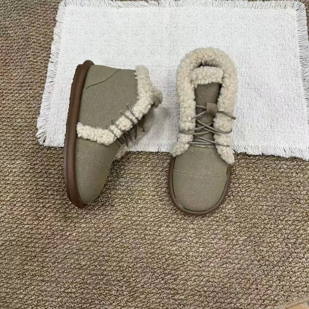 休闲风图案棉靴/毛靴复古棉鞋秋冬A-10