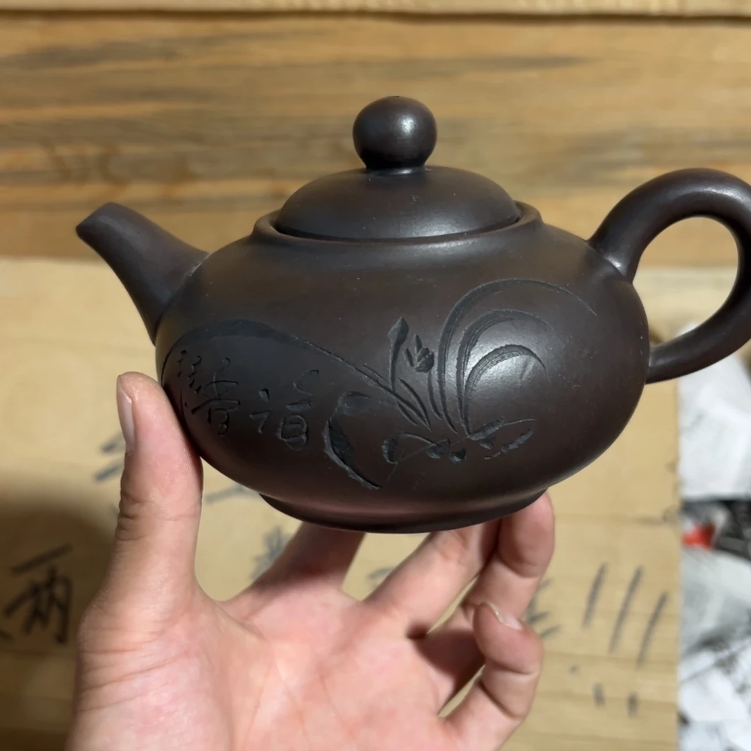 茶壶紫砂老厂紫砂壶一件！