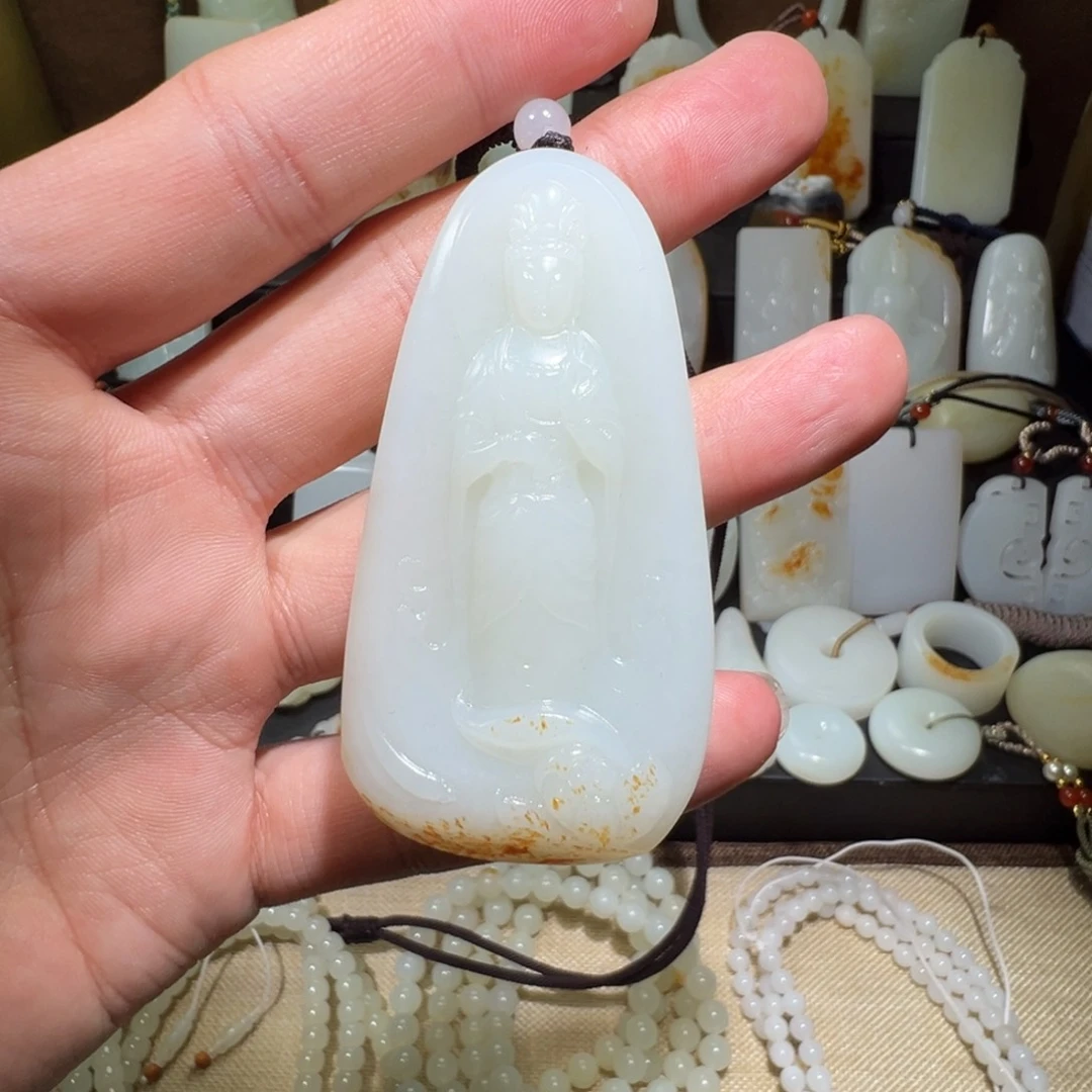 和田玉吊坠(不含链)未镶嵌浴**生