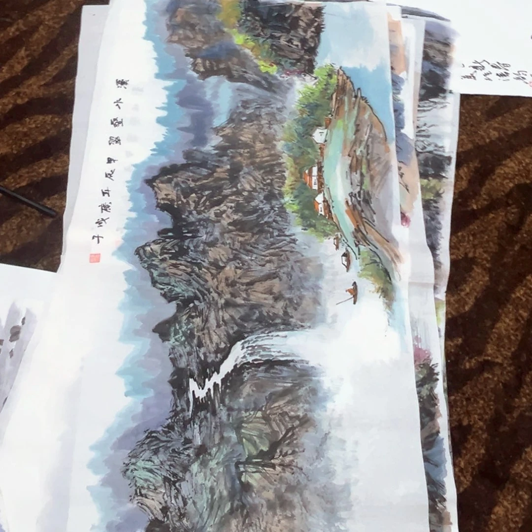 国画崔广成老师四尺绘画
