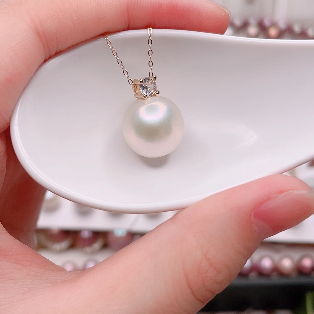 合金淡水珍珠吊坠(赠链)