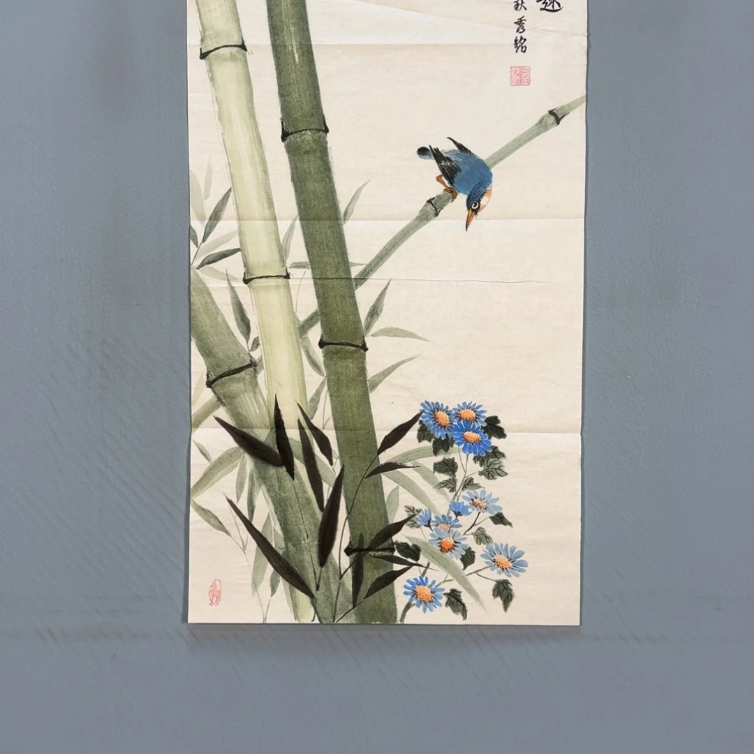 国画056 牡丹一如你的青花