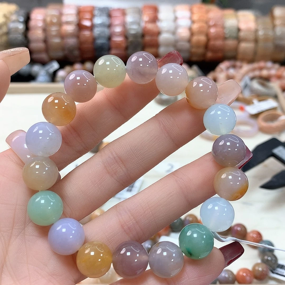 硅化珊瑚（珊瑚玉）手链未镶嵌芷**兰208