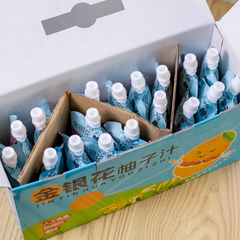 【到手一箱20袋】金银花柚子汁宝宝营养果汁浓缩清凉夏秋季便携饮品
