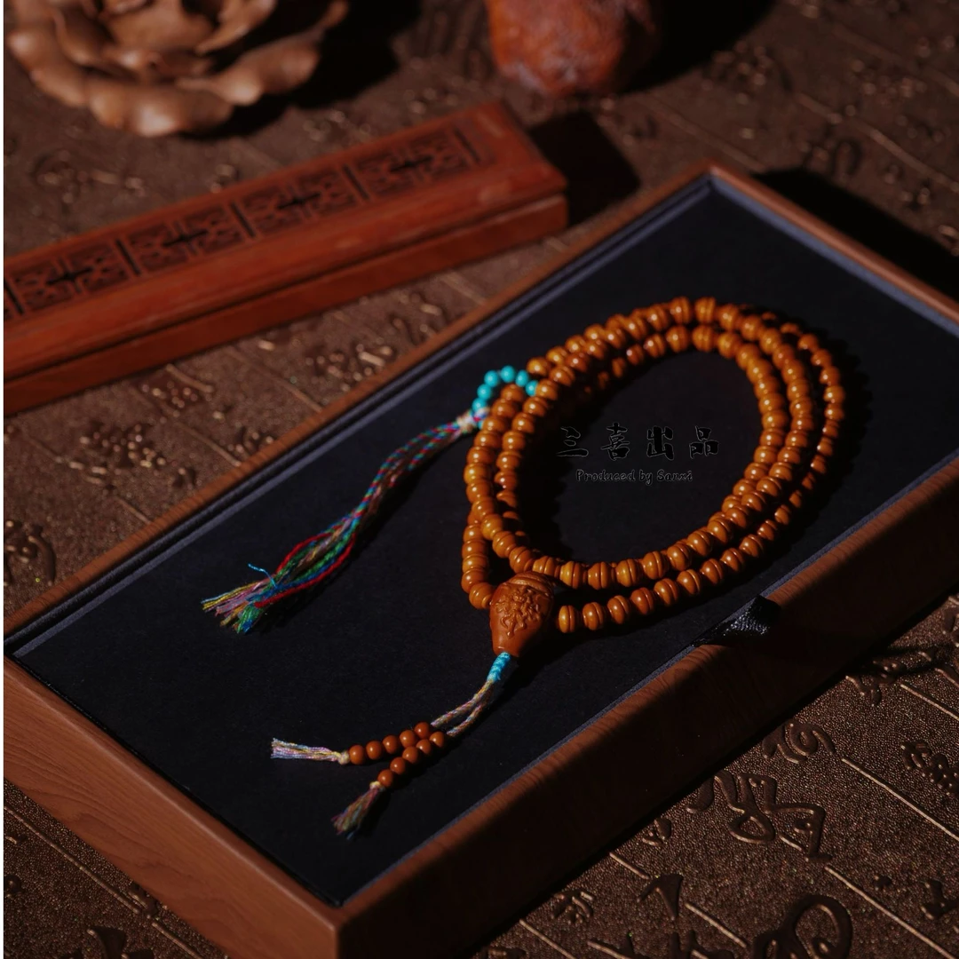 橄榄核核尖金饭碗脖挂